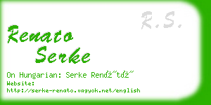 renato serke business card